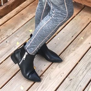 Mix No. 6 Faux Leather Black Booties